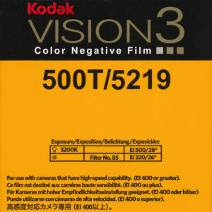 Kodak VISION 3 500T/5219 (36 exp.) – 35mm Film Roll